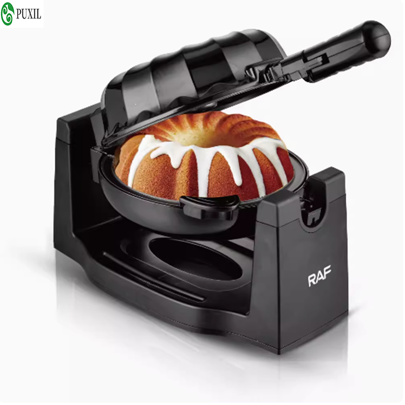 Mini Waffle Maker Machine - Newest Quality Electric Rotating Lava Bundt
