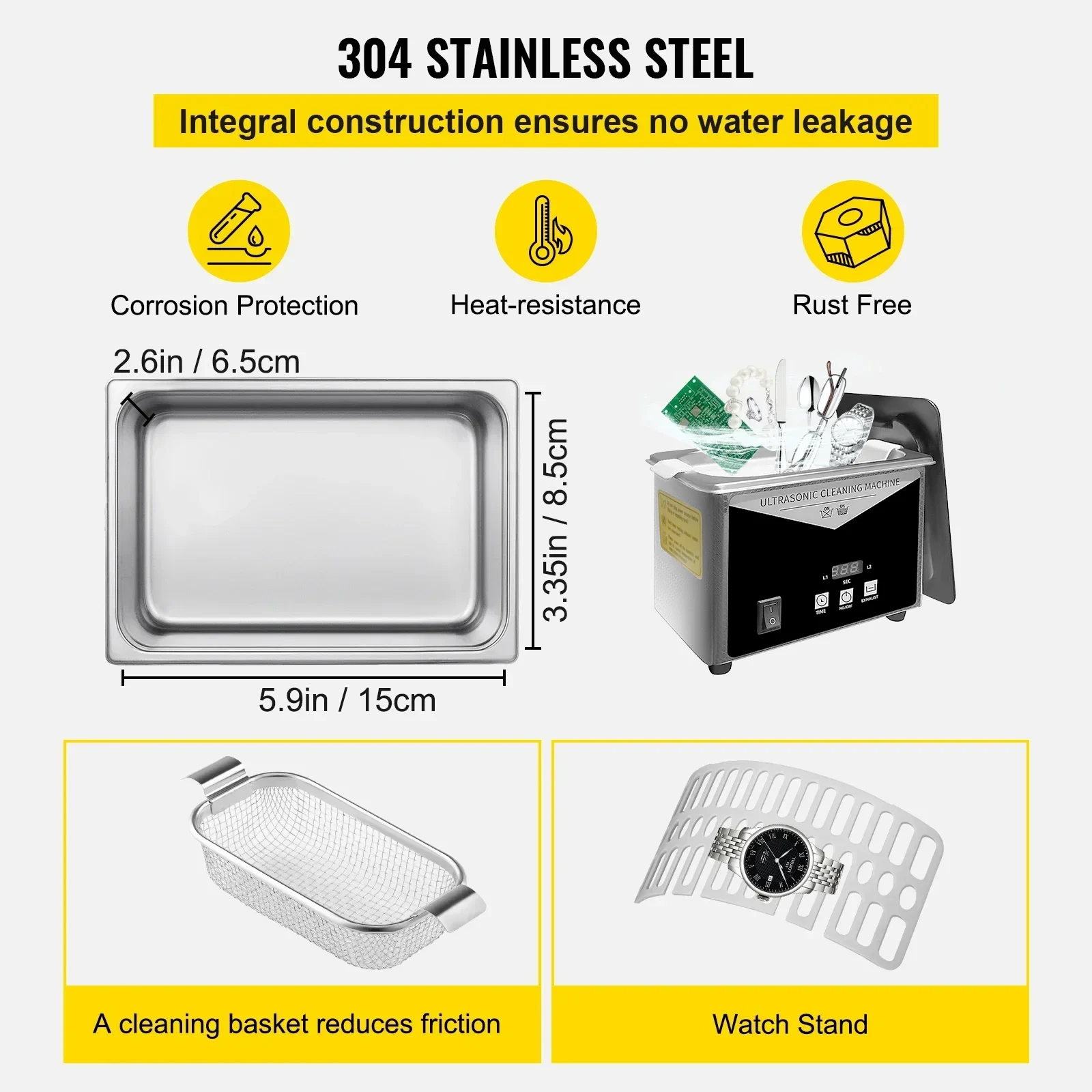SIHAO Ultrasonic Cleaner Stain - огляд і ціна Home Appliances