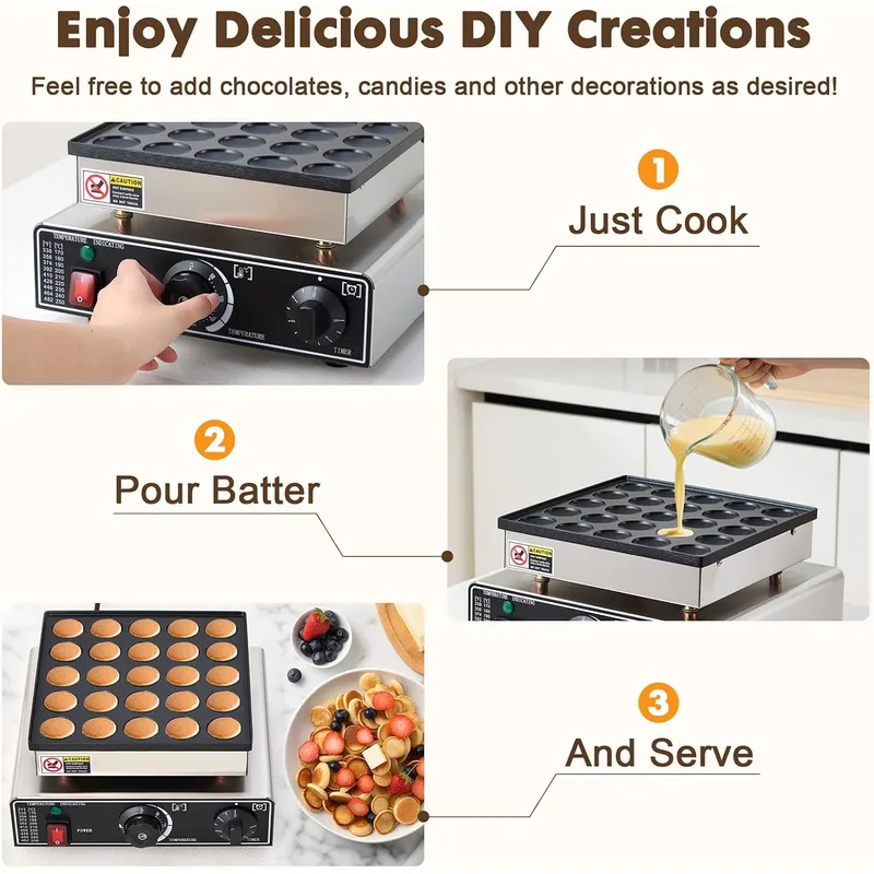 Mini Pancake Maker Commercial  - огляд і ціна Mini Waffle Maker Machine