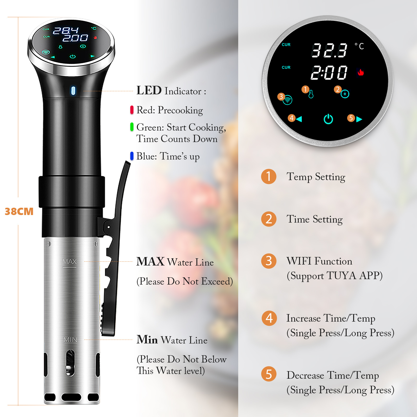 Sous Vide Cooker WiFi Digital  - огляд і ціна Digital Sous Vide Precision Cooker