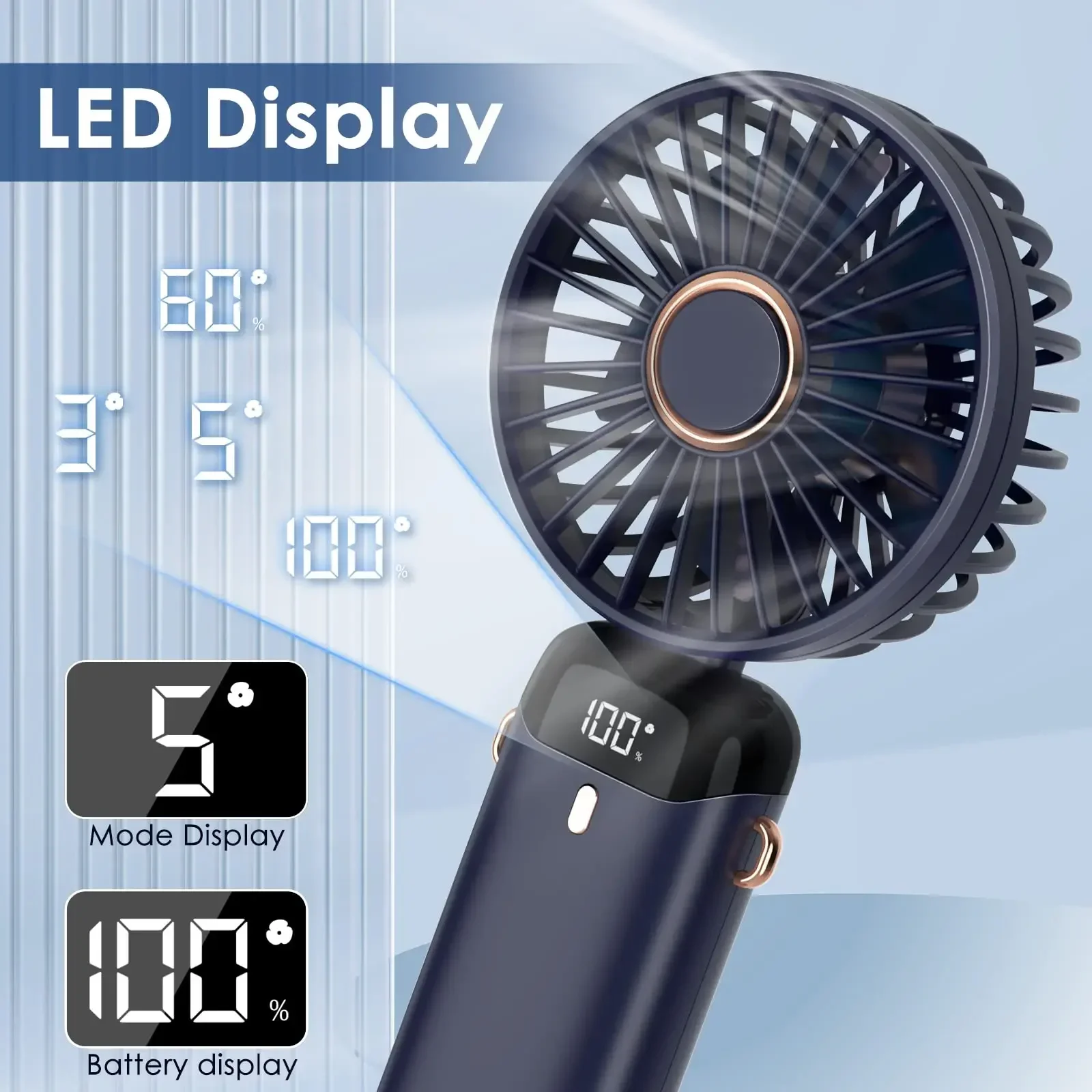 5000mAh Handheld Mini Fan Wire - огляд і ціна Portable Blender Usb Rechargeable