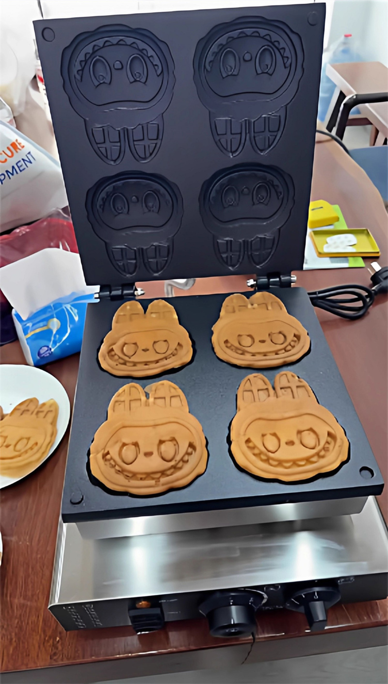 Professional Cartoon Shape Waf - огляд і ціна Mini Waffle Maker Machine
