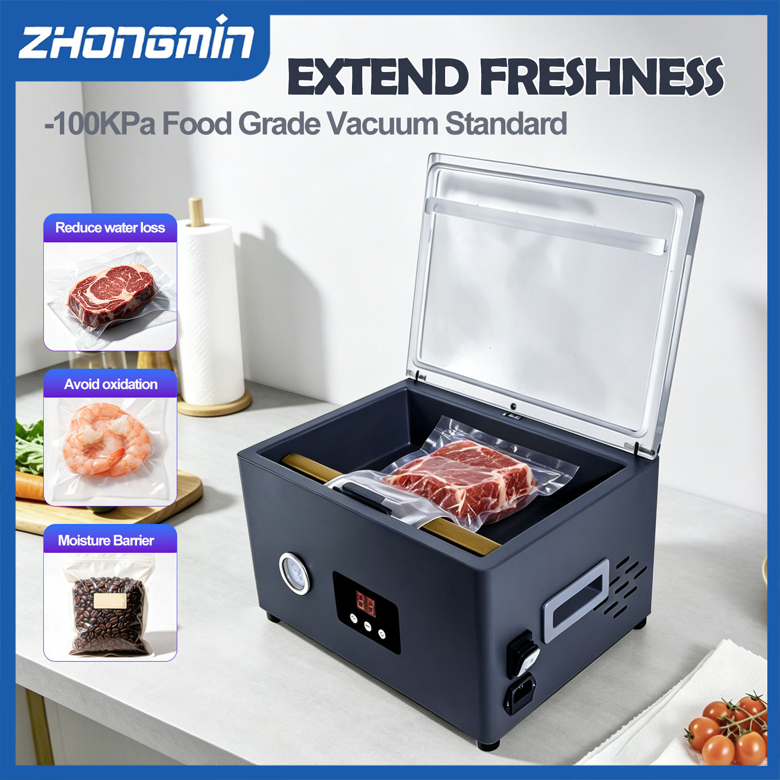 ZM-CVS300 Food Vacuum Sealer M - огляд і ціна Food Vacuum Sealer Machine