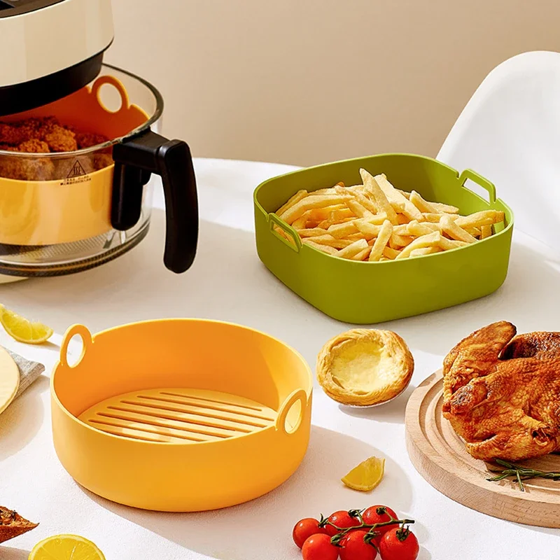 Round Air Fryer Liners Square  - огляд і ціна Air Fryer Silicone Pot Liner