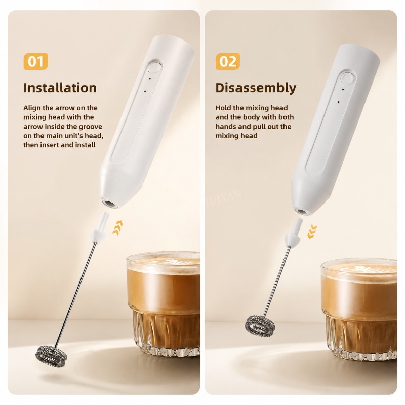 MINI Milk Frother USB Recharge - огляд і ціна Electric Milk Frother Handheld
