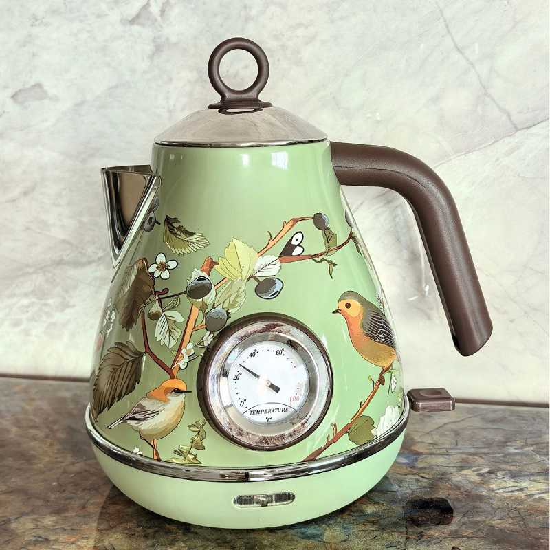 1.7L Retro Pink Floral Electri - огляд і ціна Electric Kettle Temperature Control